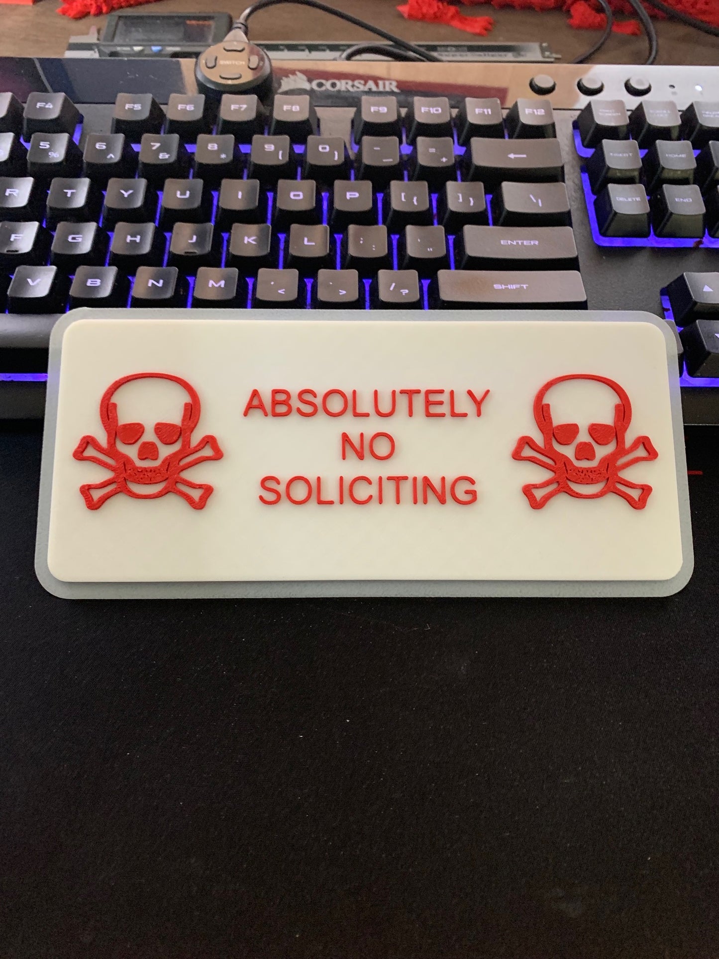 No Soliciting sign